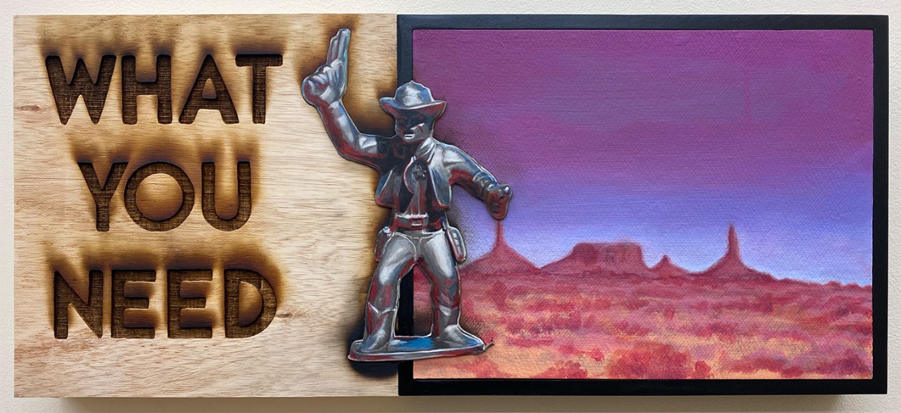 Cowboy figurine artwork