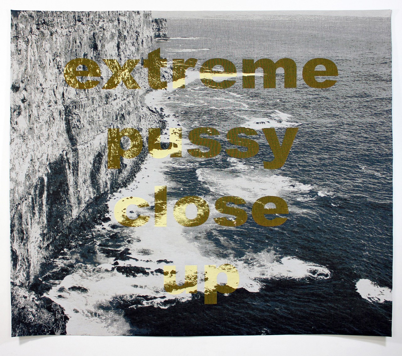 1. Vignettes: Extreme Close Up, industrially-woven tapestry, 55” x 65” (2014-2015)