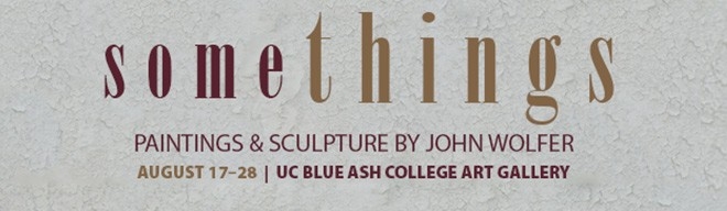 Ad for the art exhibit titled, "Somethings"