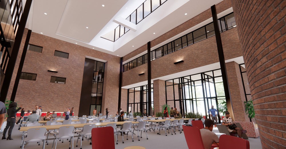 Muntz Hall gathering space rendering