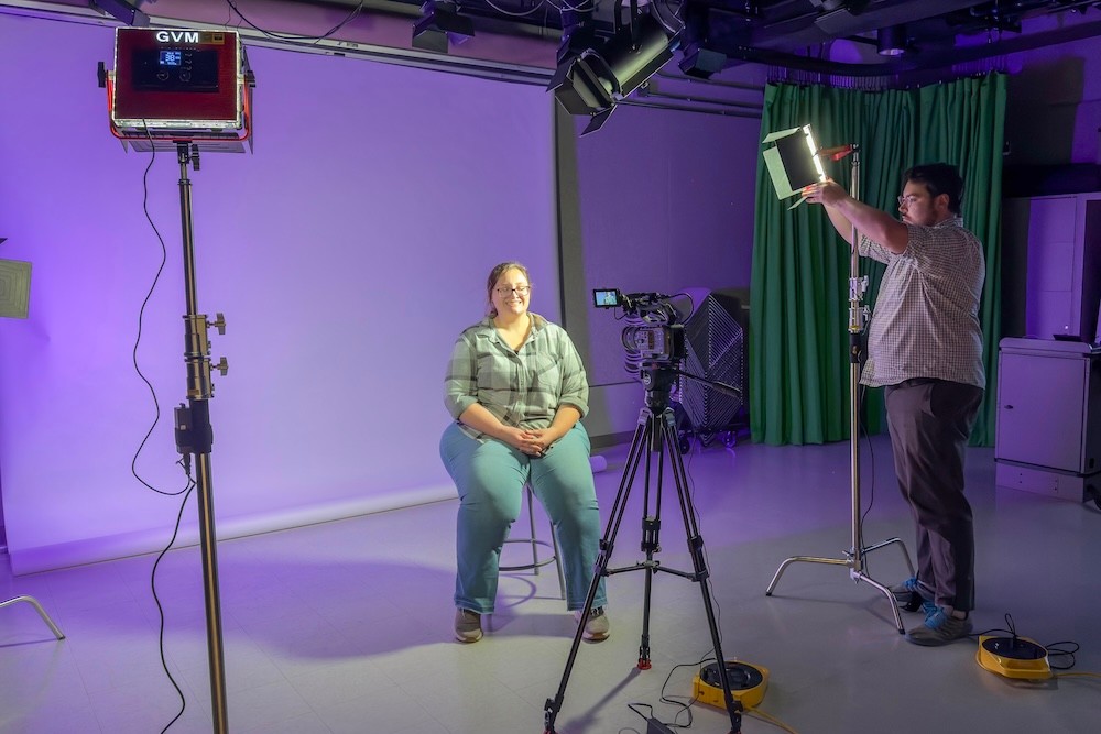 Lighting for a video interview