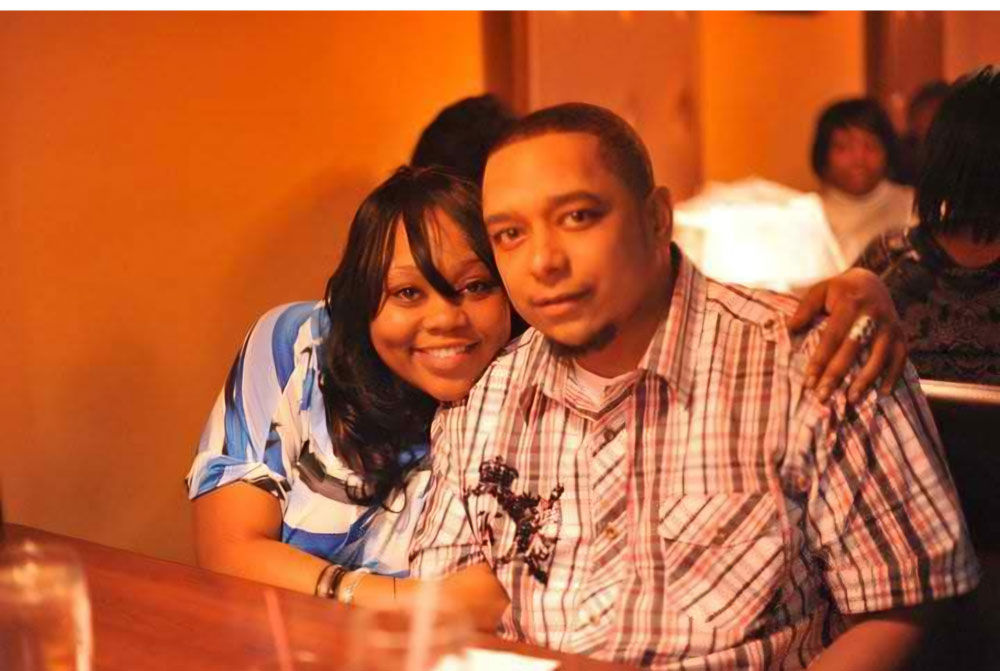 Lakesia Robbins with husband