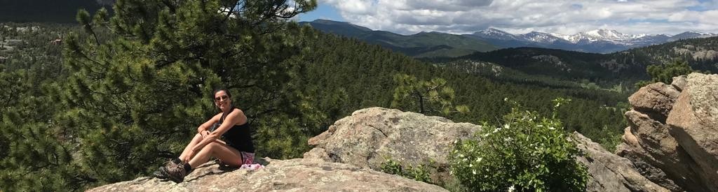 Carolina hiking in Evergreen, Colorado.