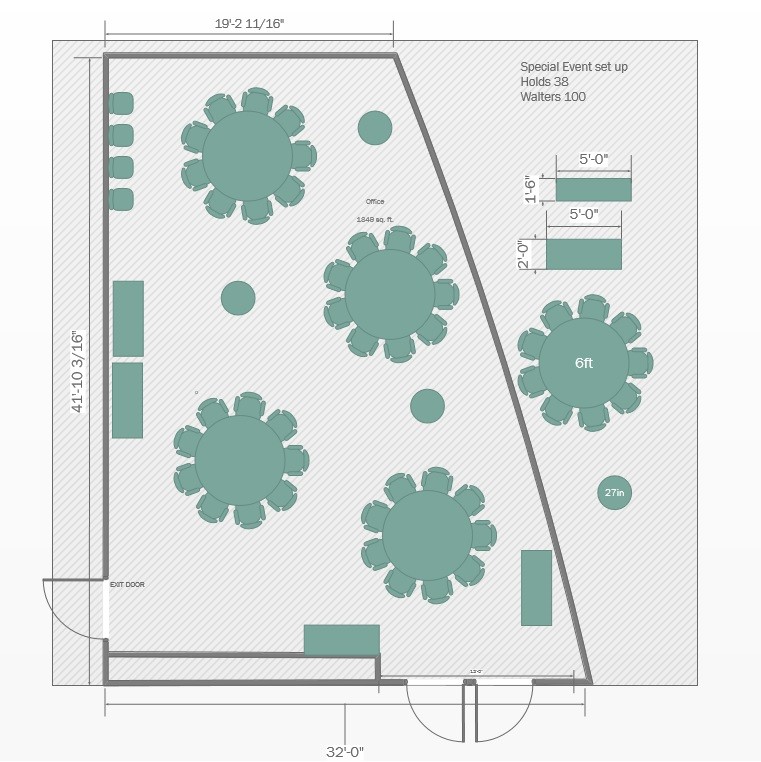 special-round Floorplan for Walters 100
